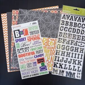 Spooky Season - Scrapbooking Bundle of Paper and Stickers